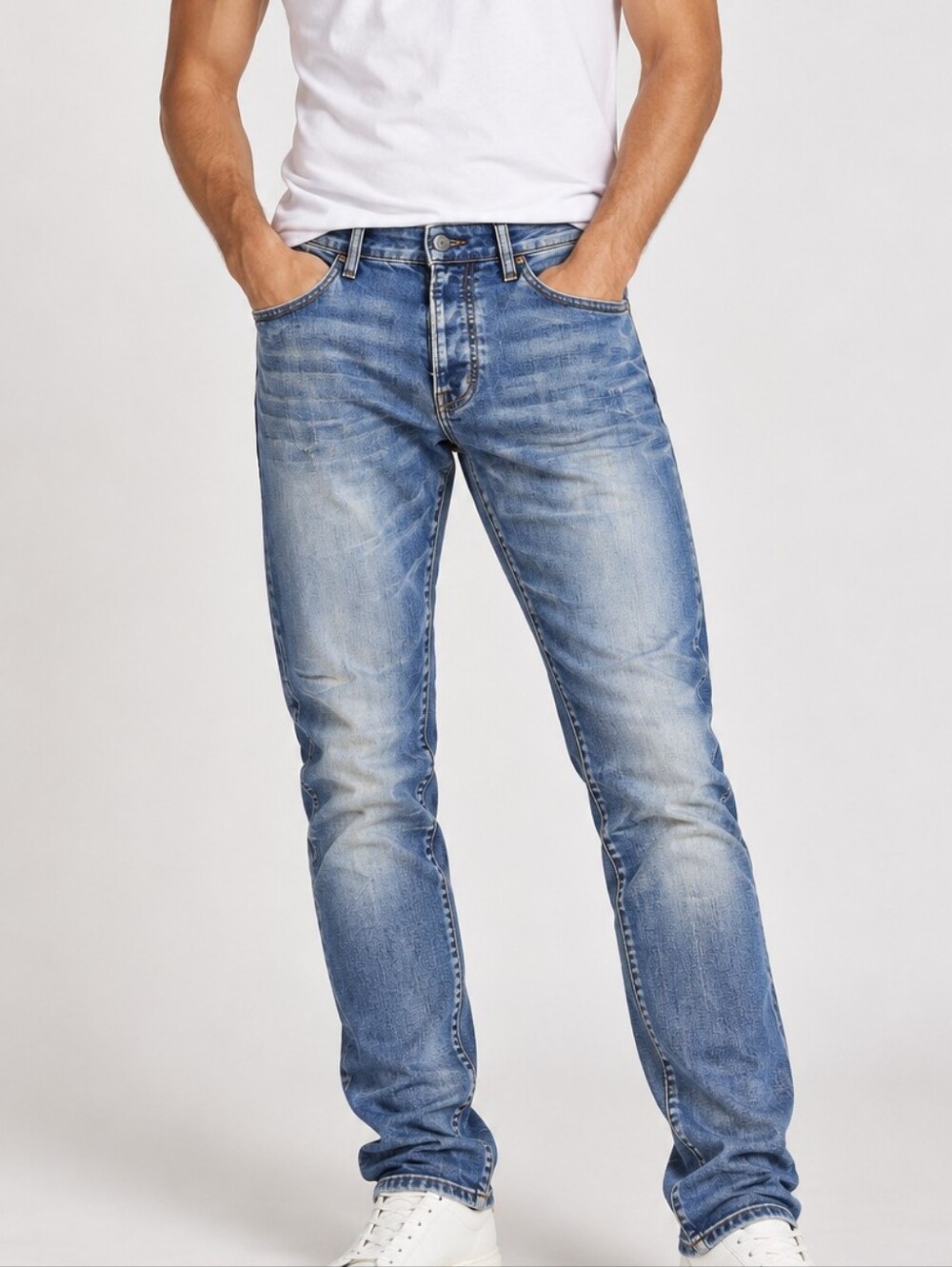 Kollar Men's Essential Denim Slim Fit Jeans Size 32 x 34